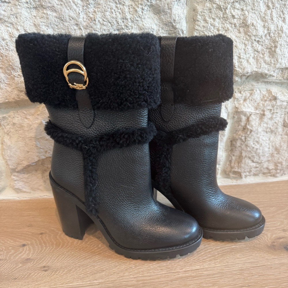 COACH harpies bootie black new size 7